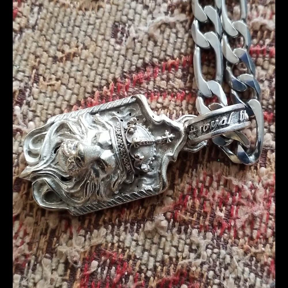 925 Royal Blood Lion Pendant And Necklace - Picture 10 of 16